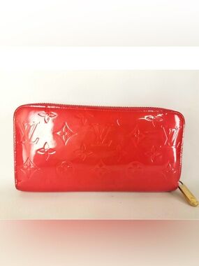 Louis Vuitton Vernis Zippy Wallet Rose Litchi